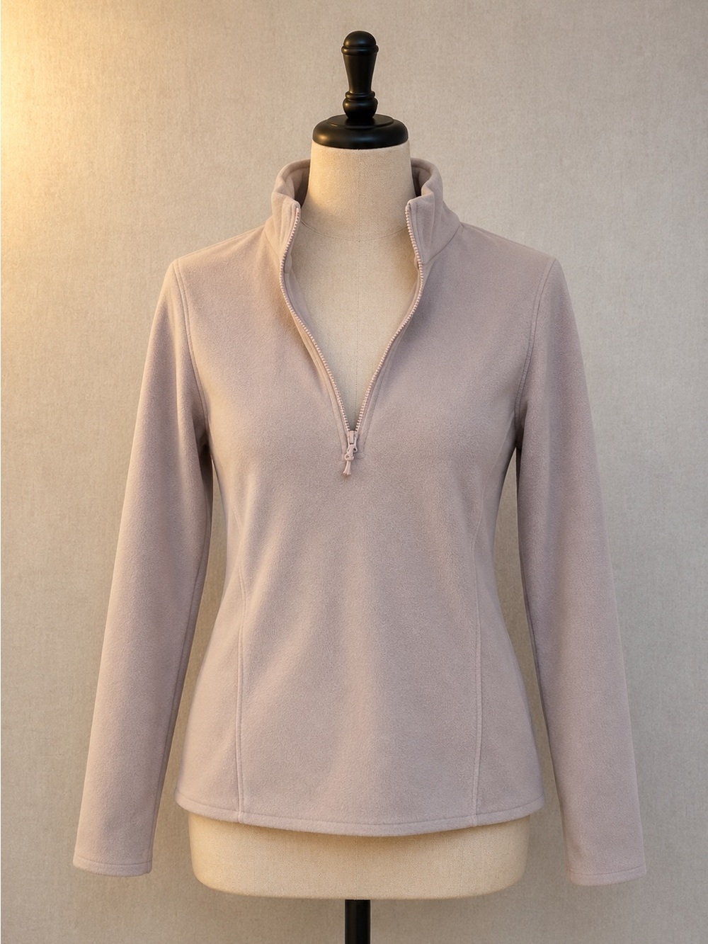 Primark Soft Pink Fleece Quarter-Zip Pullover